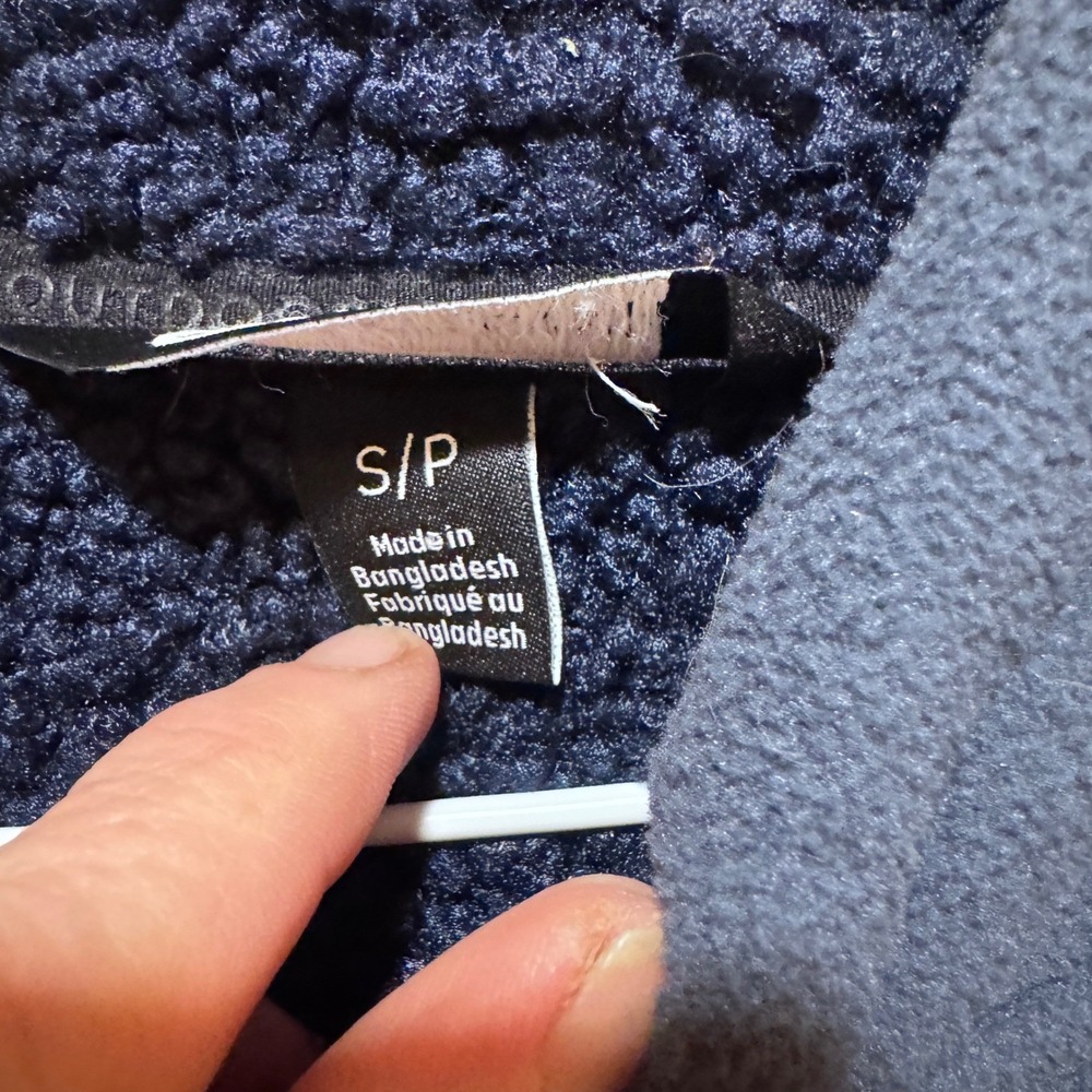 Outdoor‎ Research Juneau Fleece Hooded Jacket Navy Blue Sherpa Lined W Sz Small - Picture 3 of 10